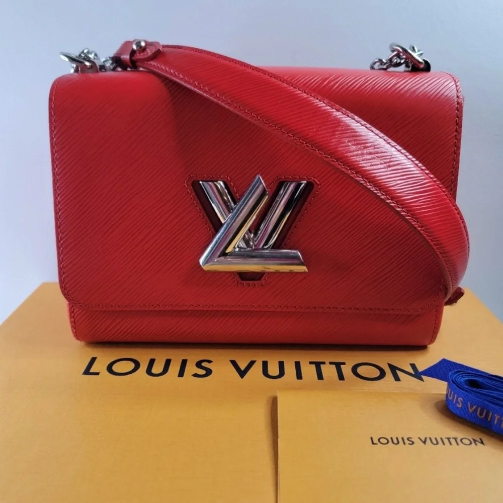 Louis Vuitton Twist Epi Leather Scarlet Crossbody Bag Full Inclusion (Box/Dusty) - Picture 1 of 17